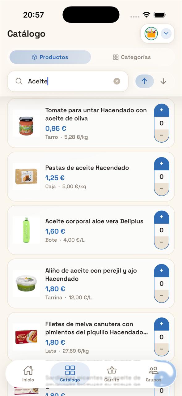 Catálogo de productos de Mercadona en QuéFalta